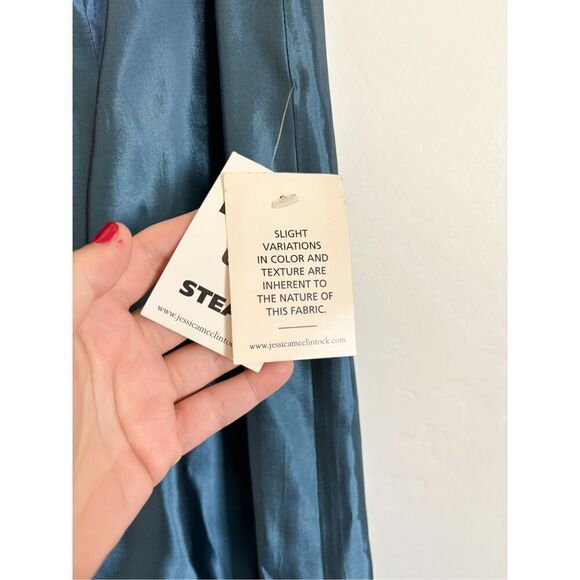 Jessica McClintock y2k 90s blue maxi skirt size 2 - Picture 3 of 13